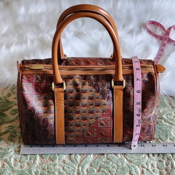 Vintage Escada Brown Leather Speedy Bag - Picture 10 of 10